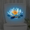 Blue Lotus Toilet Sticker view 3