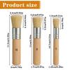 3-Piece Round Stencil Brush Set view 2