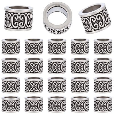 SOFPLATE Antique Silver Spacer Beads - 60 Pieces