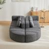 ZIDEY Modular Sofa Bed, Cloud Couch with Cushions, Chenille, No Assembly view 3