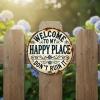 Vintage Wall Sign - Welcome to My Happy Place view 4