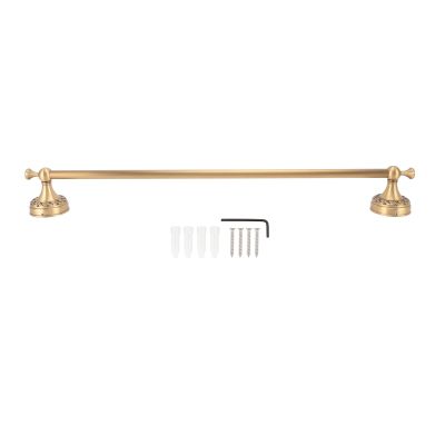WGFOIP Antique Copper Bathroom Towel Bar, Retro Wall-Mounted Towel Holder for Home and Hotel, Single
