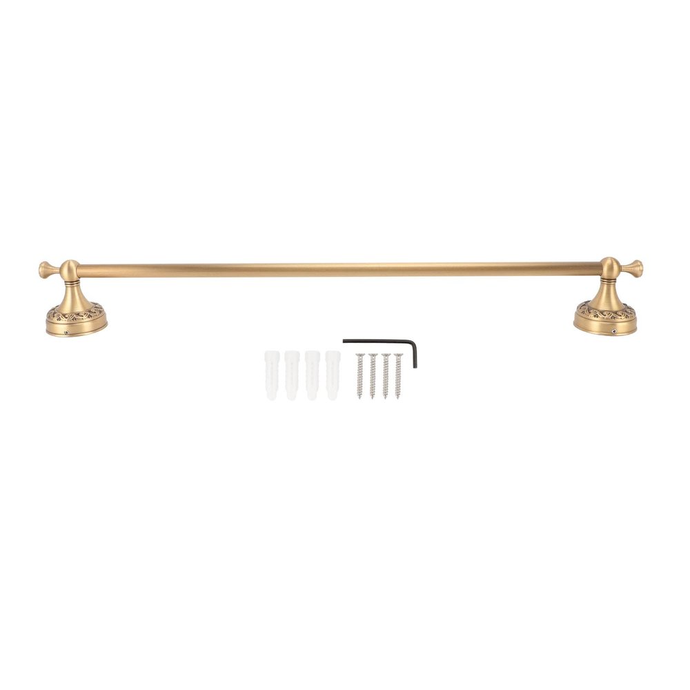WGFOIP Antique Copper Bathroom Towel Bar, Retro Wall-Mounted Towel Holder for Home and Hotel, Single