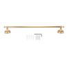 WGFOIP Antique Copper Bathroom Towel Bar, Retro Wall-Mounted Towel Holder for Home and Hotel, Single view 1