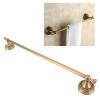 WGFOIP Antique Copper Bathroom Towel Bar, Retro Wall-Mounted Towel Holder for Home and Hotel, Single view 3