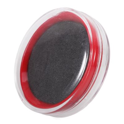 Round Stamp Pad for Documents and Signatures, Small, Black