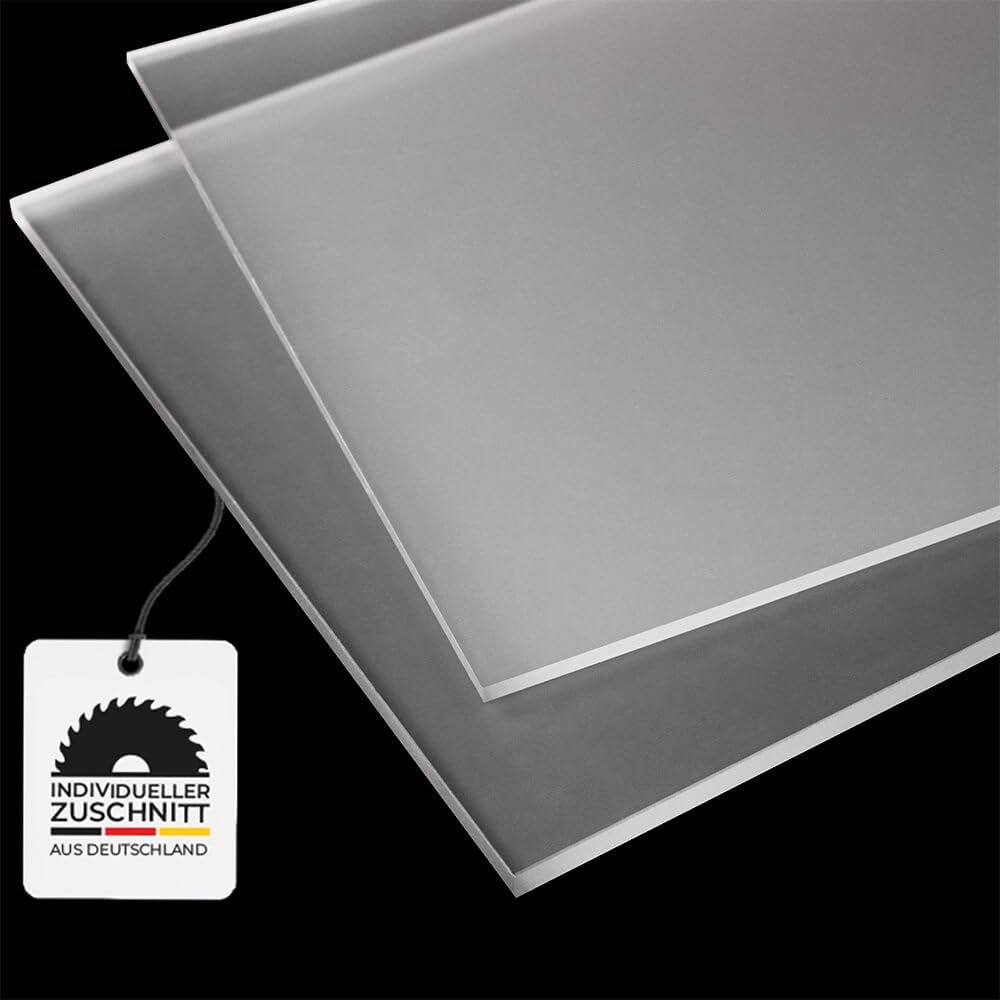 HausFux Custom-Cut Acrylic Glass, GS, Transparent Satin Finish (5 mm, 160 x 60 cm)