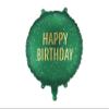 Happy Birthday Foil Balloon 35x35cm - Dark Green Gold view 1