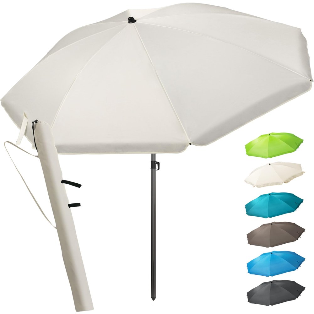 Menz Beach Umbrella UPF 50, 180 cm, Beige