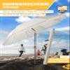 Menz Beach Umbrella UPF 50, 180 cm, Beige view 2
