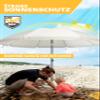 Menz Beach Umbrella UPF 50, 180 cm, Beige view 3