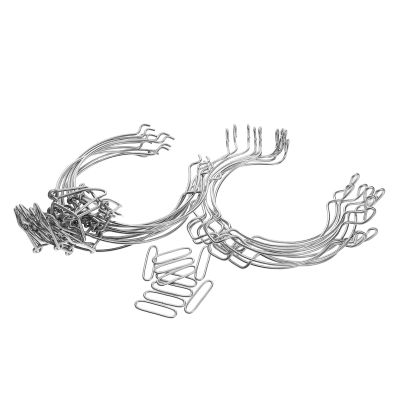PHENOFICE Stainless Steel Closure Buckles, Silver, 10-Pack for Glass Containers