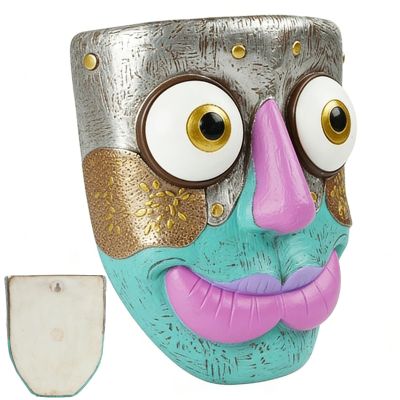 Generic Abstract Face Resin Flower Pot Wall Vase