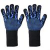 Grill Gloves, Heat Resistant up to 800°C, with 11 cm Cuffs for Forearm Protection, Red view 3