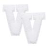 QUARKZMAN 2 Pcs Letter-V Iron-On Patches view 1
