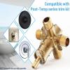 2510WL Brass Valve, No Welding Required, Easy Installation on Copper Pipes view 2