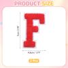 QUARKZMAN 2 Pack Letter F Iron-On Chenille Patches view 2