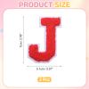 QUARKZMAN 2 Pcs Letter-J Iron-On Chenille Patches view 2