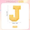 QUARKZMAN 2 Pcs Letter-J Iron-On Chenille Patches view 2