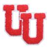 QUARKZMAN 2 Pcs Letter-U Iron-On Chenille Patches view 1