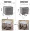 Stackable Ottoman and Sofa Bench, Waterproof Footstool for Home and Office view 2