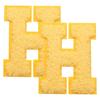 QUARKZMAN 2 Pcs Letter-H Iron-On Chenille Patches view 1