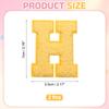 QUARKZMAN 2 Pcs Letter-H Iron-On Chenille Patches view 2