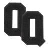 QUARKZMAN 2 Pack Letter-Q Chenille Iron-On Patches view 1
