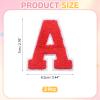 QUARKZMAN 2 Pcs Letter A Iron-On Chenille Letters view 2
