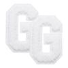 QUARKZMAN 2 Pcs Letter G Iron-On Chenille Patches view 1