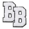 QUARKZMAN 2 Pcs Letter B Iron-On Chenille Patch view 1