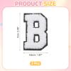 QUARKZMAN 2 Pcs Letter B Iron-On Chenille Patch view 2