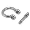 Spacnana Stainless Steel Shackles, Heavy-Duty Bow D-Ring for Anchor Loads, 4-Piece 304 Stainless Steel Screw-Pin Set for Mining and Sailing (M5) view 2