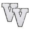 QUARKZMAN 2 Pack Letter V Iron-On Chenille Patches view 1