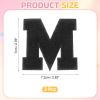 QUARKZMAN 2 Pcs Letter-M Iron-On Chenille Patches view 2