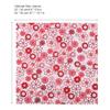 Spacnana 7-Piece Cotton Fabric Squares, Red Floral Series view 4