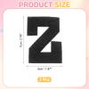 QUARKZMAN 2 Pcs Letter-Z Iron-On Chenille Patches view 2