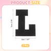 QUARKZMAN 2 Pcs Letter L Iron-On Chenille Patches view 2