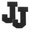 QUARKZMAN 2 Pcs Letter-J Iron-On Chenille Patches view 1