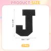 QUARKZMAN 2 Pcs Letter-J Iron-On Chenille Patches view 2