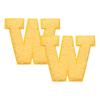 QUARKZMAN 2 Pcs Letter W Iron-On Chenille Patches view 1