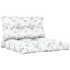 Foknhdi 2-Piece Pallet Cushion Set, Leaf Pattern view 1