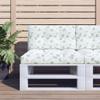 Foknhdi 2-Piece Pallet Cushion Set, Leaf Pattern view 2