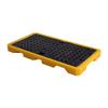 OLSKFUH Spill Containment Tray for Industrial Oil Spills, Leakproof Stackable Tray for Oil Drums, Removable Non-Slip Platform with Drain, Yellow, 1 Pack, 51.2 view 1