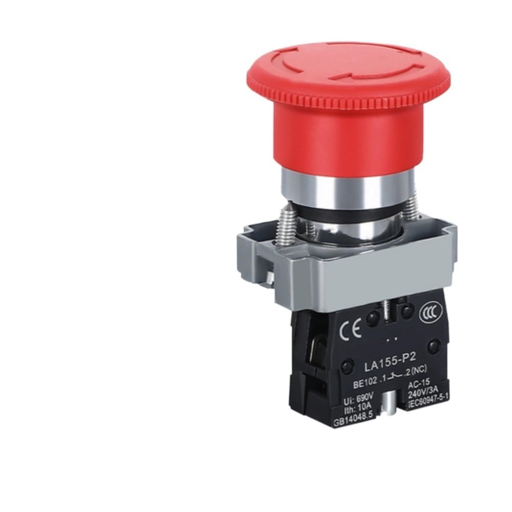 1 Pc 220 V Emergency Stop Switch, 10 A Key-Operated Starter, 22 mm (XB2-BS542)