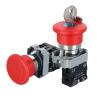 1 Pc 220 V Emergency Stop Switch, 10 A Key-Operated Starter, 22 mm (XB2-BS542) view 2