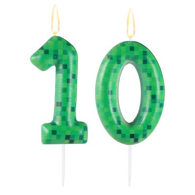 Ovanda Pixel Birthday Candle 10