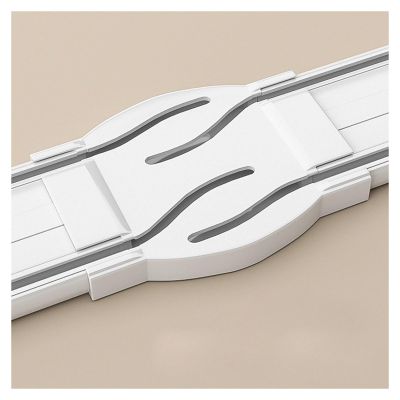 Two-Row Ceiling-Mounted Curtain Track for Room Dividers, Ultra-Thin Aluminum Roller Track (Crossover)
