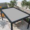 Balcony Privacy Screen 60 x 270 cm HDPE, Wind and UV Protection, Gray view 2