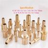 RNUMLIGH 1-Piece Brass 2-Way Reducing Straight Hose Barb Fitting, Copper Coupler Connector, 19 mm–25 mm to 6 mm–3 mm / 8 mm–10 mm view 3